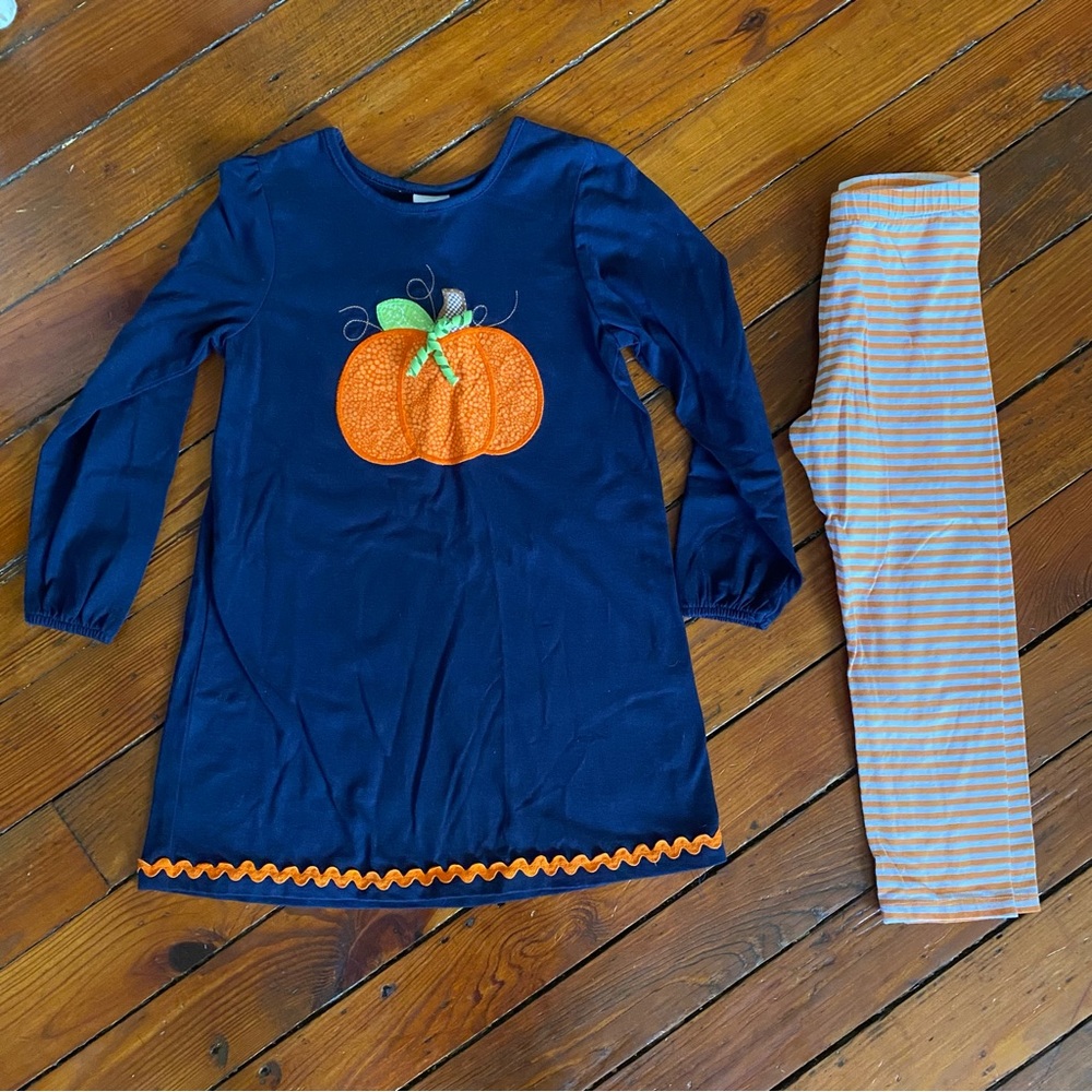 HP| Bailey Boys Fall Pumpkin Matching Set Size 6X - Picture 5 of 8